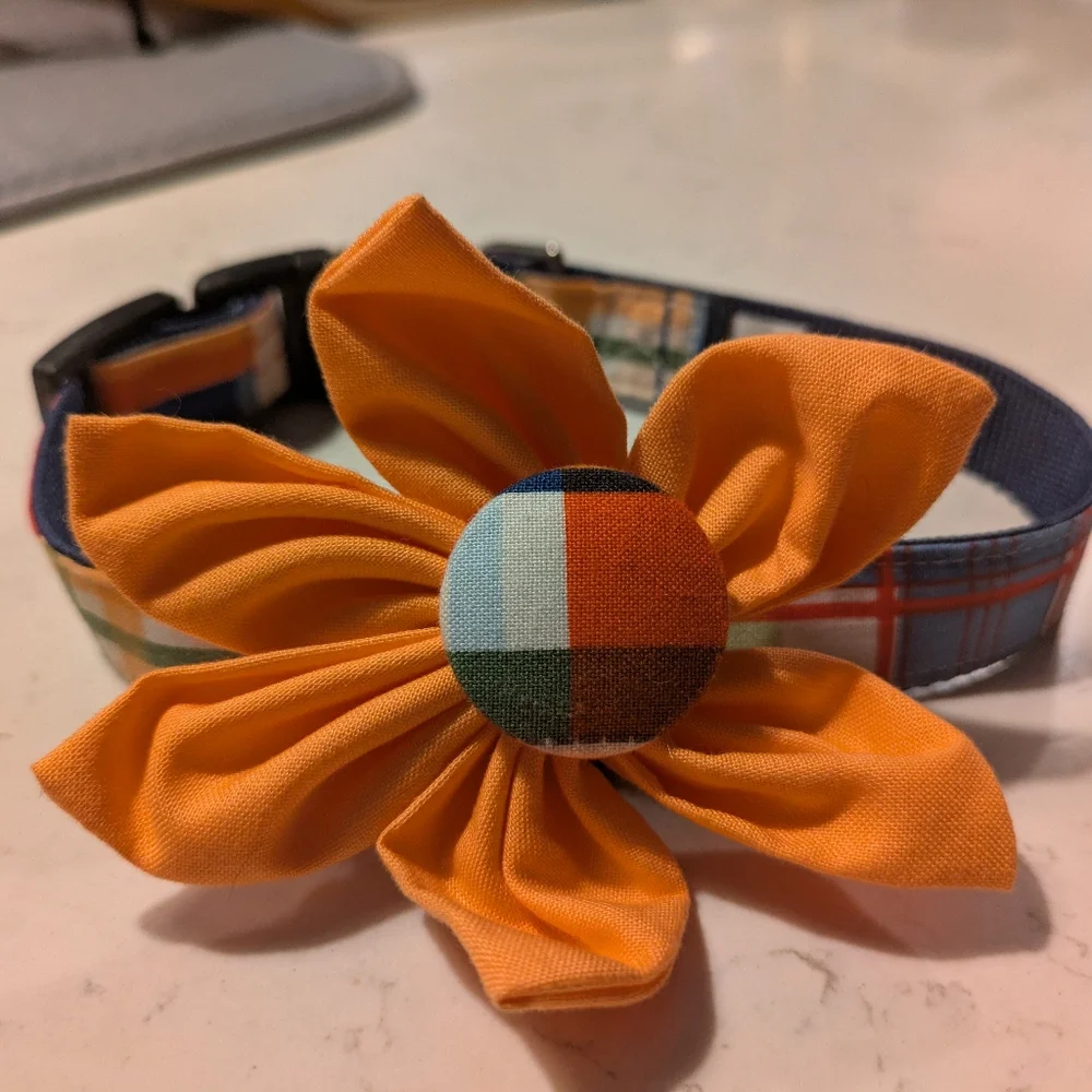 Flower Dog collar